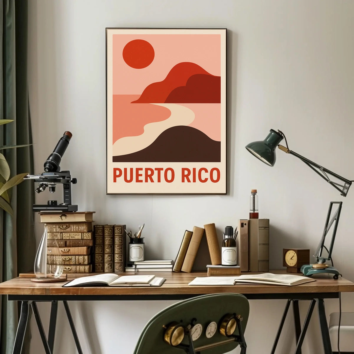 Puerto Rico Scenic Art Poster