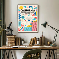 California The Golden State Poster PosterGoat