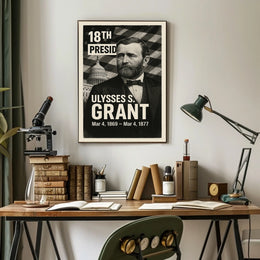 Ulysses S. Grant 18th President of the United States Digital Montaje Poster