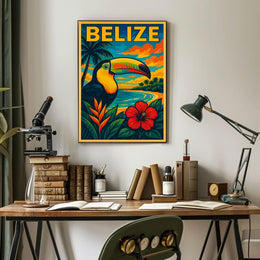 Belize Tropical Paradise Poster