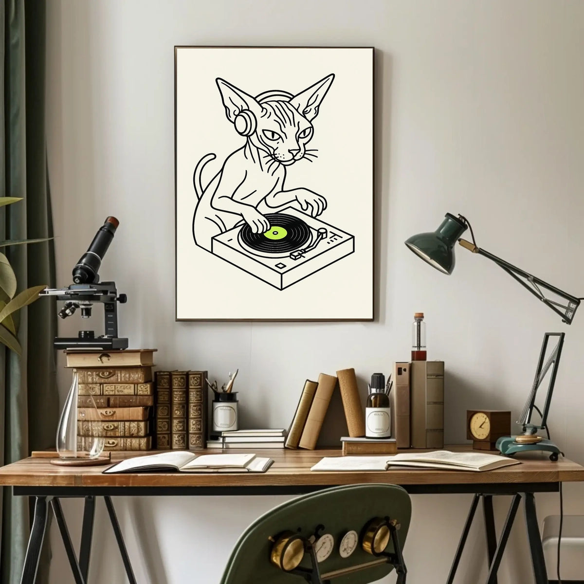 Dj Cat Grooves Poster