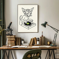 Dj Cat Grooves Poster