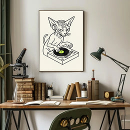 Dj Cat Grooves Poster