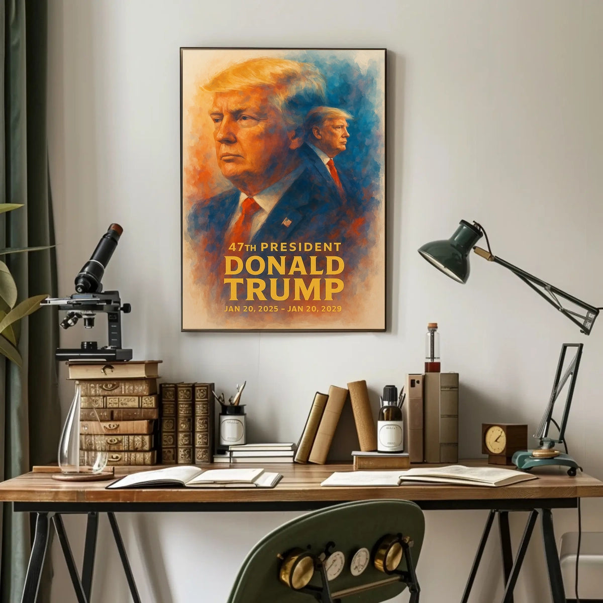 Donald Trump Resolute Leader Pop Art Patriot Poster