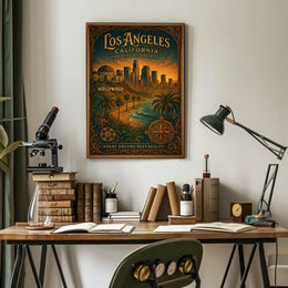 Los Angeles The City Of Angels Poster