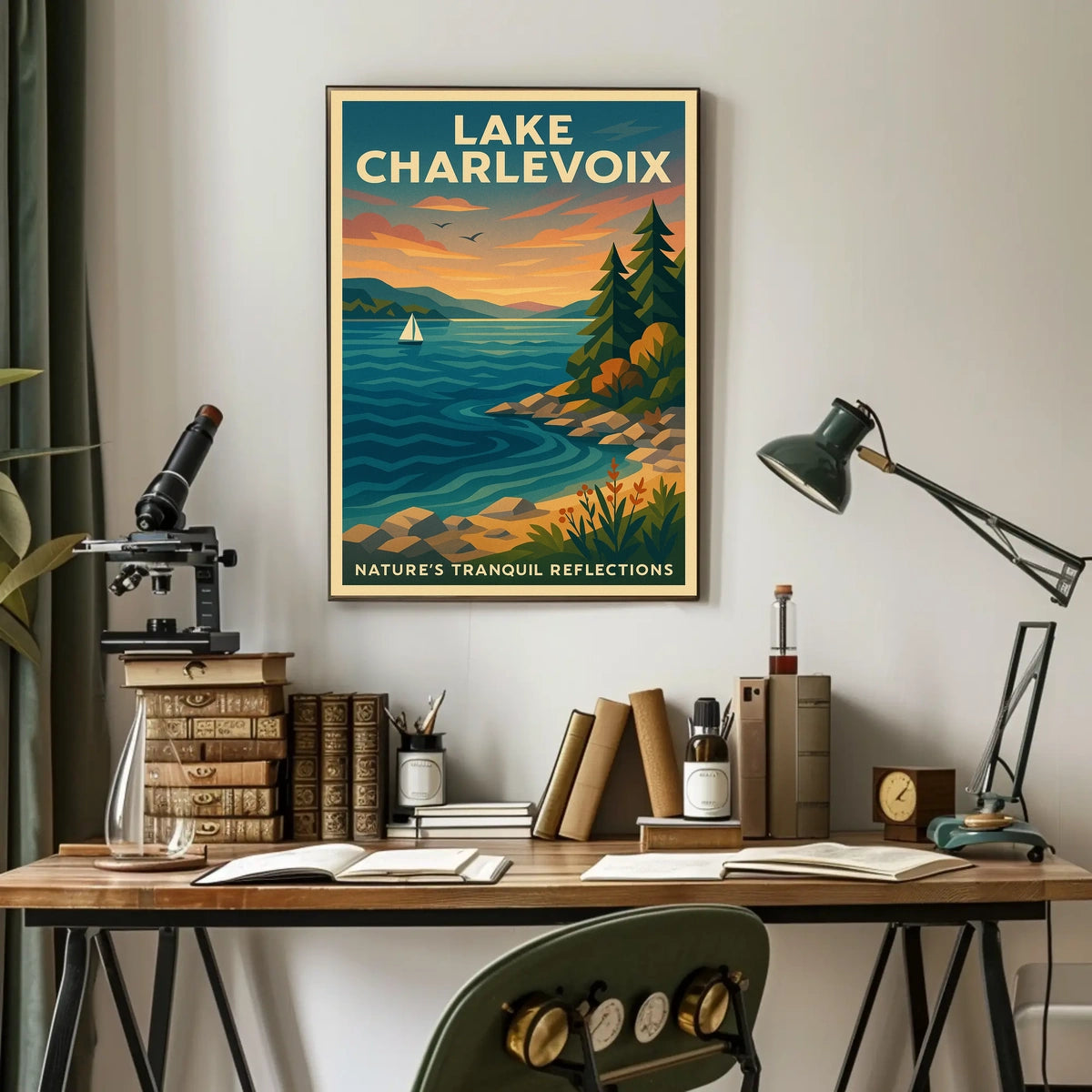 Lake Charlevoix NatureS Tranquil Poster