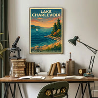 Lake Charlevoix NatureS Tranquil Poster