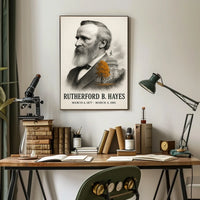 Rutherford B. Hayes 19th President of the United States Reflections Poster