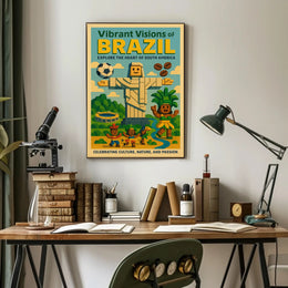 Vibrant Visions Of Brazil Poster
