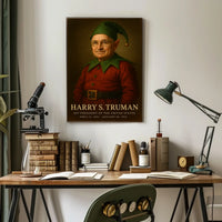 Whimsical Truman Fantasy Art Piece: Historical or Presidential Poster