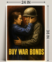 Buy War Bonds Poster PosterGoat