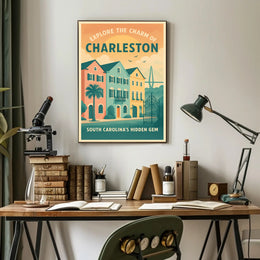 Explore The Charm Of Charleston Poster