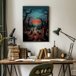 Twilight Cemetery Poster
