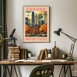 Chicago Cityscape Poster