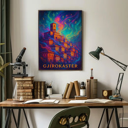 Gjirokastër Enchantment: Mystical Albanian Town Art Poster