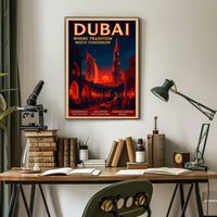 Dubai Poster Where Tradition Meets Tomorrow Home Wall Art