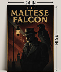 The Maltese Falcon Classic Noir Movie Pop Culture Poster