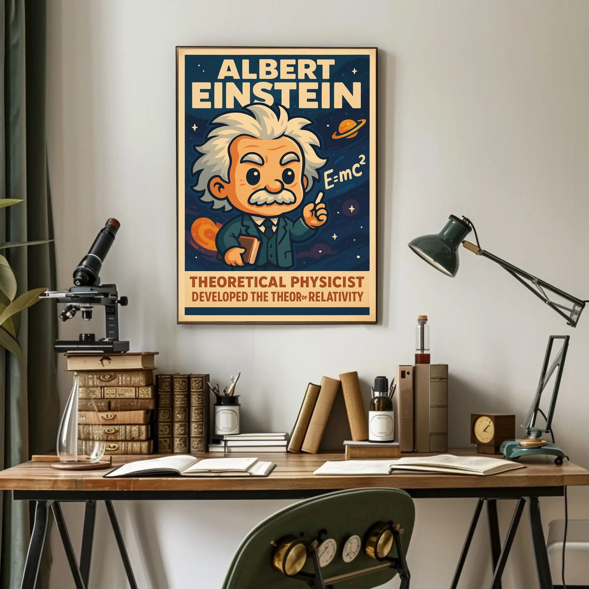 Albert Einstein Theoretical Physicist Poster