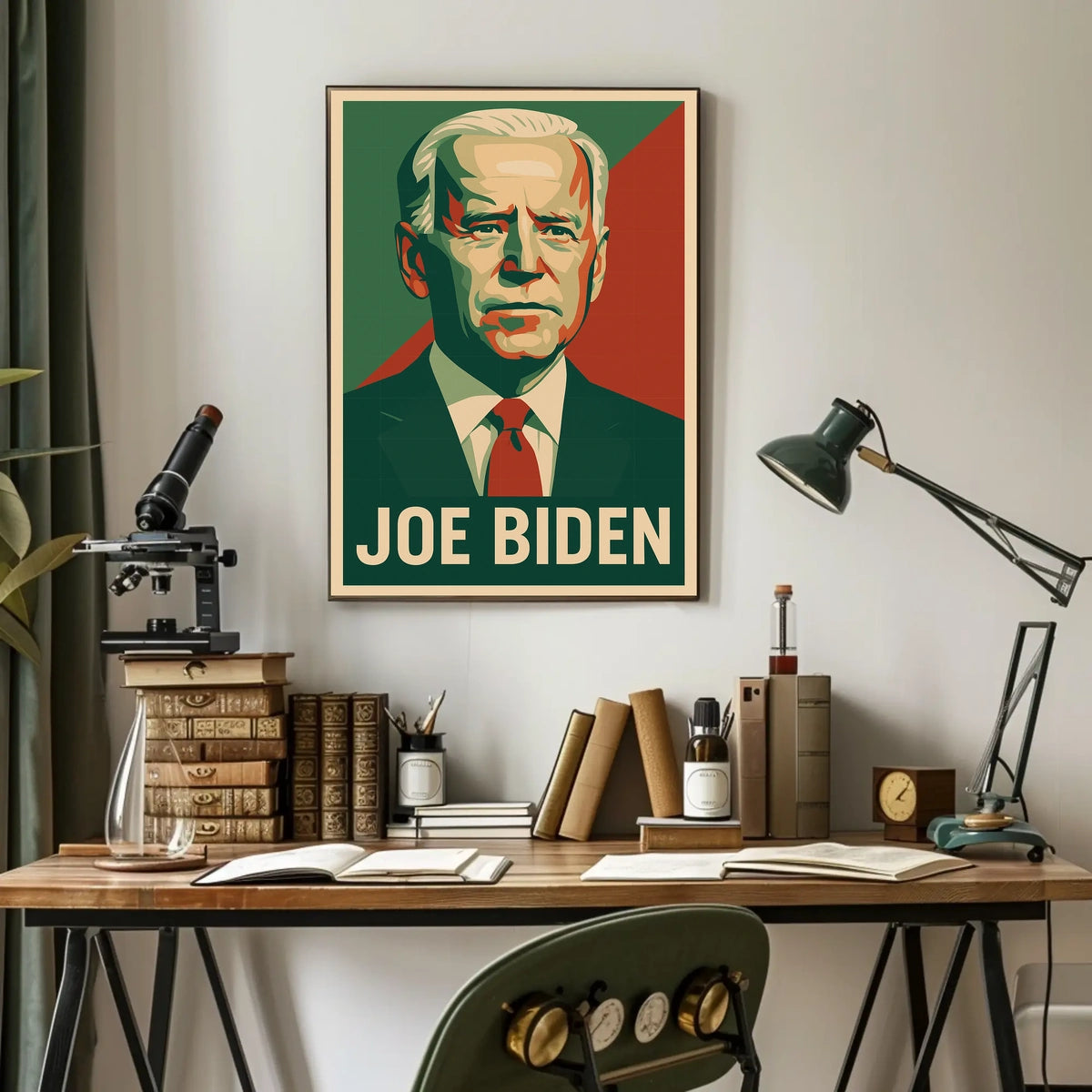 Joe Biden Patriotic Political Leadership Retro Style Poster