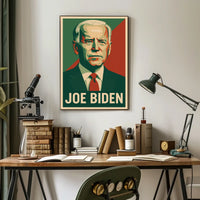 Joe Biden Patriotic Political Leadership Retro Style Poster