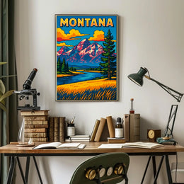 Montana Landscape Poster