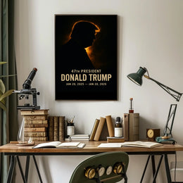 Donald Trump Resilience Sunset Patriotic Cinematic Poster