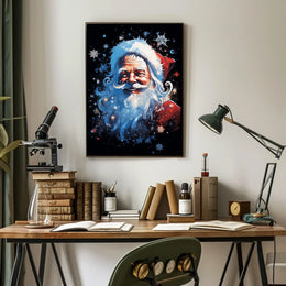 Santa Claus Festive Art Print Poster Abstract, Artistic Category
