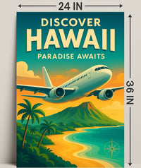 Discover Hawaii Vintage Travel Poster PosterGoat