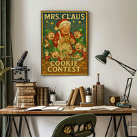 Mrs. Claus Cookie Contest Poster