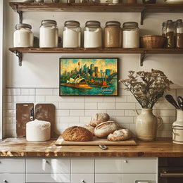Sydney Skyline Art Poster