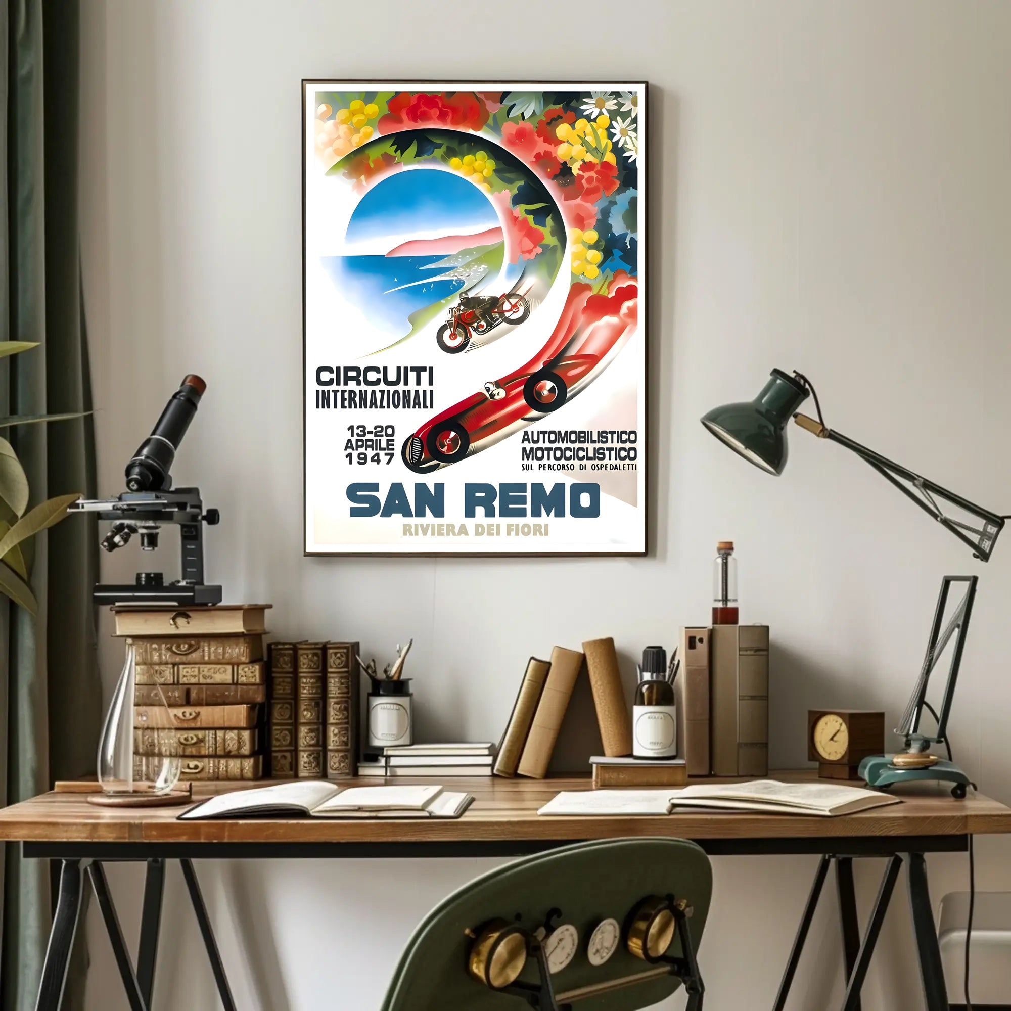 International Circuits in San Remo Poster