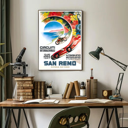 International Circuits in San Remo Poster