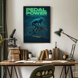 Pedal Power The Heartbeat of Urban Motion Poster