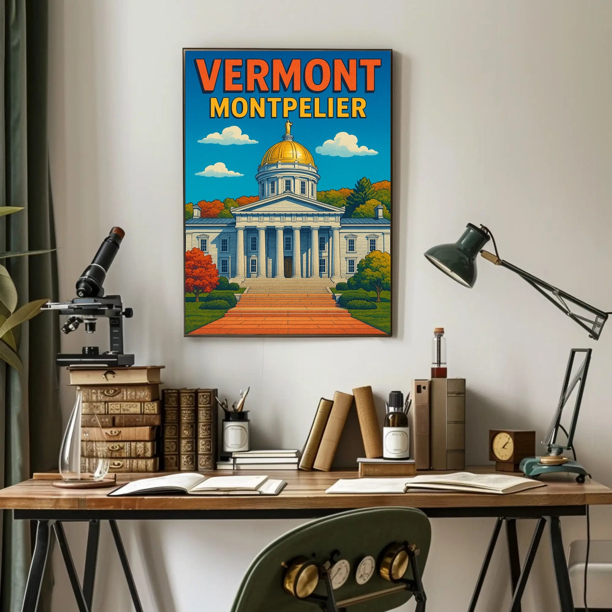 Vermont State Capitol In Montpelier Poster