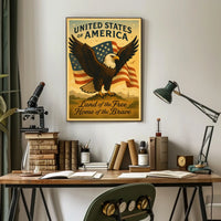 United States of America Patriotic Poster
