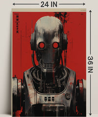 Futuristic Robot Design Poster