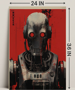Futuristic Robot Design Poster