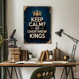 Revolutionary Crown Poster: A Bold Political Statement Poster