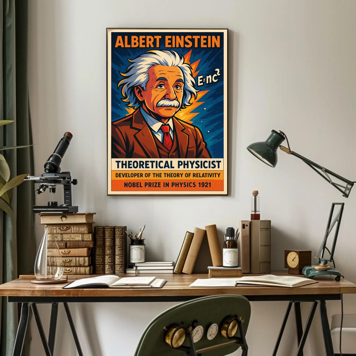 Albert Einstein Theoretical Physicist Poster