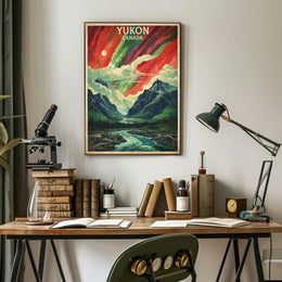 Yukon Northern Lights Adventure Travel Poster