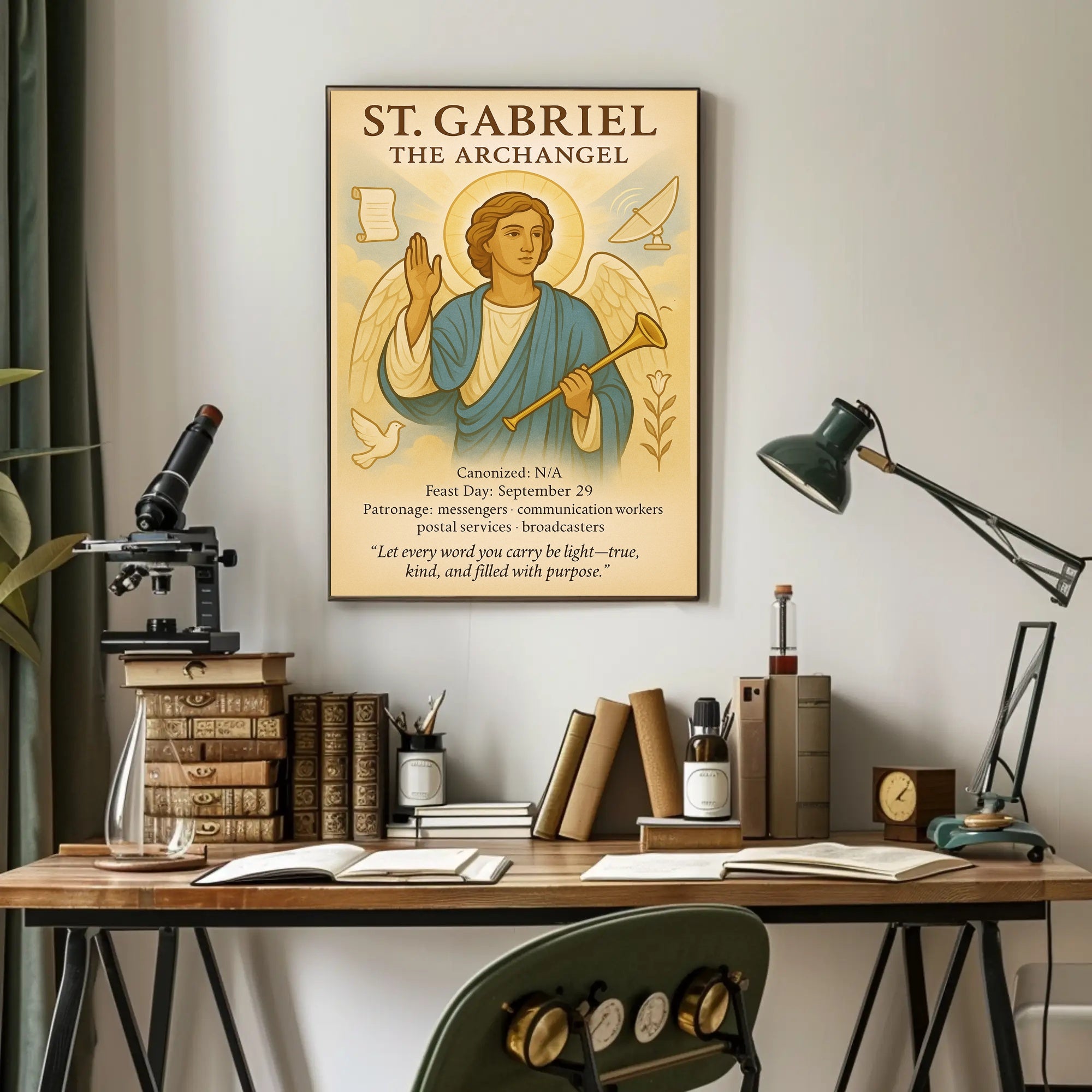 St. Gabriel the Archangel Poster PosterGoat
