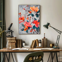 Vibrant Floral Elegance Wall Art Print