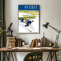 Skiing in Quebec Region Poster PosterGoat