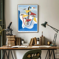 Winter Sports Adventure: Vintage French Travel Poster PosterGoat