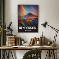 Henderson Nevada Cityscape Minimalist Wanderlust Poster