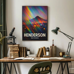 Henderson Nevada Cityscape Minimalist Wanderlust Poster