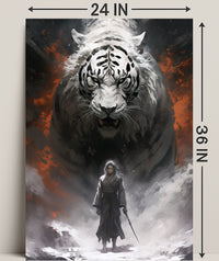 Warrior And The White Tiger Poster