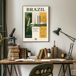 Brazil Modernist Harmony Poster PosterGoat