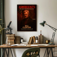 Bill Clinton 42nd President of the United States Zombidents Poster Series