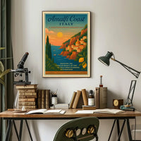 Timeless Mediterranean Dreamscape Italy Travel Poster